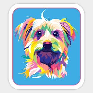 dog colors Sticker